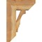 Ekena Millwork Balboa Slat Rough Sawn Bracket w/ Offset Brace, Western Red Cedar, 8"W x 18"D x 26"H BKT0806X18X26BOA06RWR - alternate 3